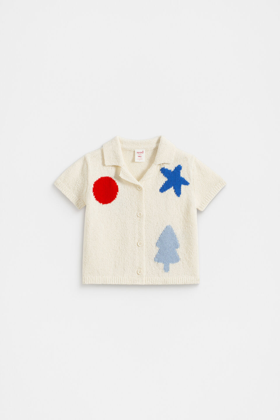 Xmas Knit Shirt  Milk