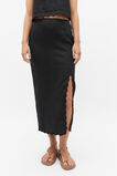 Scallop Midi Pencil Skirt  Black  hi-res