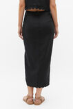 Scallop Midi Pencil Skirt  Black  hi-res