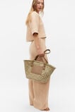 Seed Straw Basket Tote  Natural  hi-res