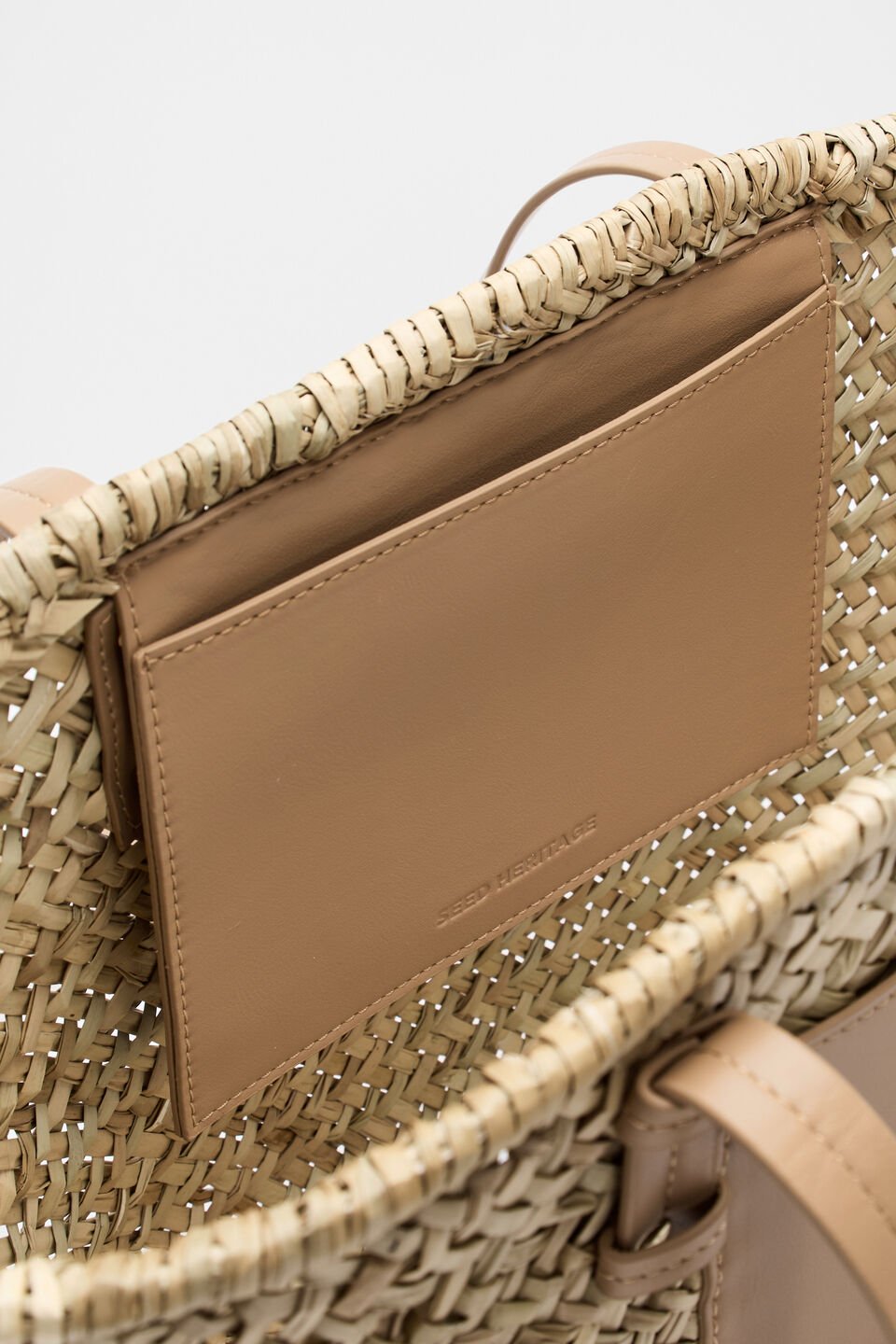 Seed Straw Basket Tote  Natural