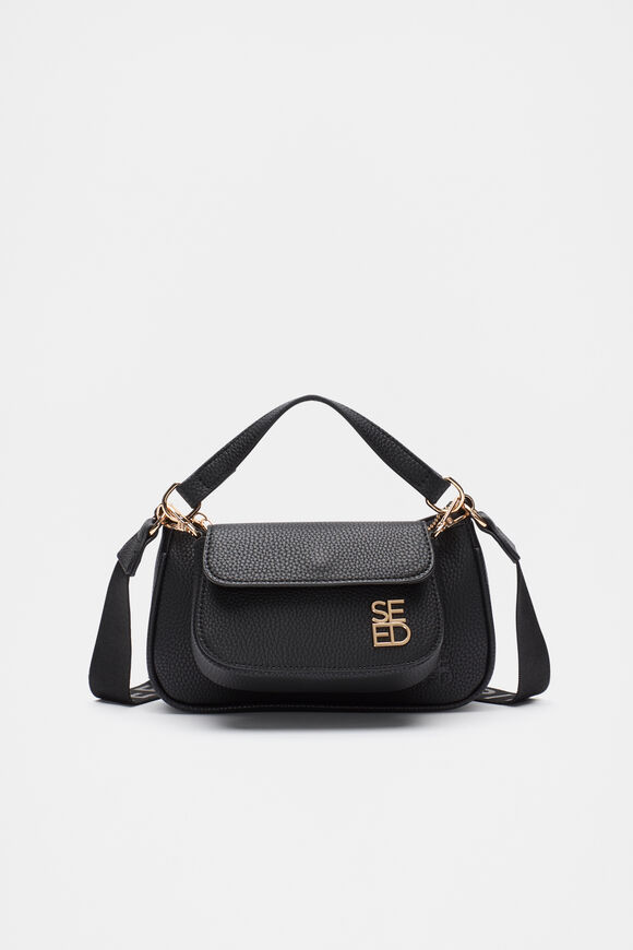 Twin Cross Body Bag  Black  hi-res
