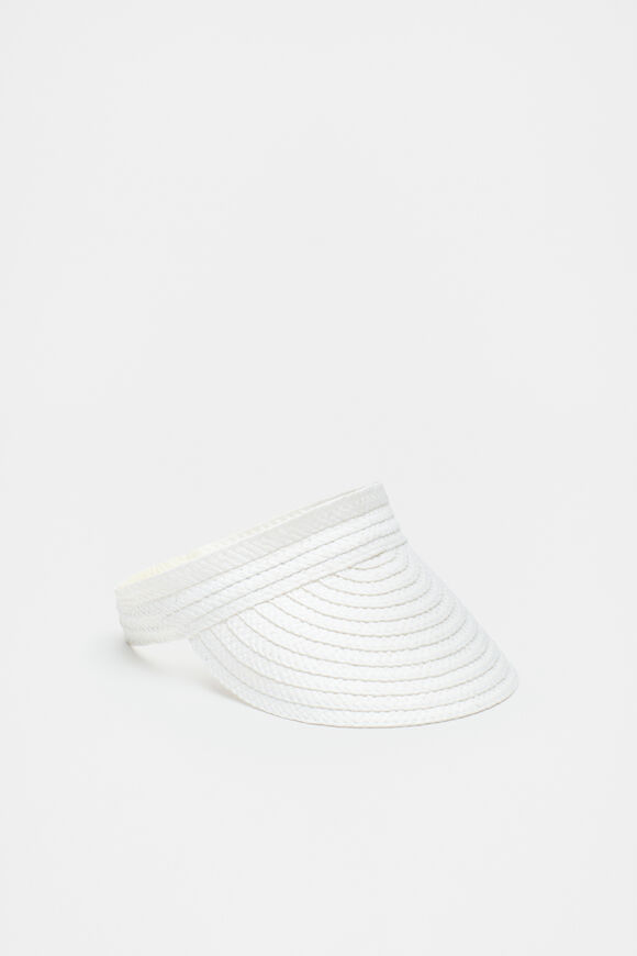 Woven Wrap Visor  White  hi-res