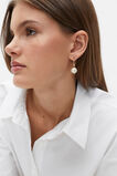 Pearl Hoop Earring  Gold  hi-res