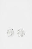 Textured Flower Stud  Silver  hi-res