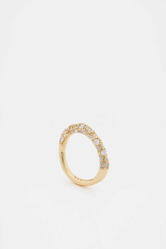 Pave Organic Ring  Gold  hi-res