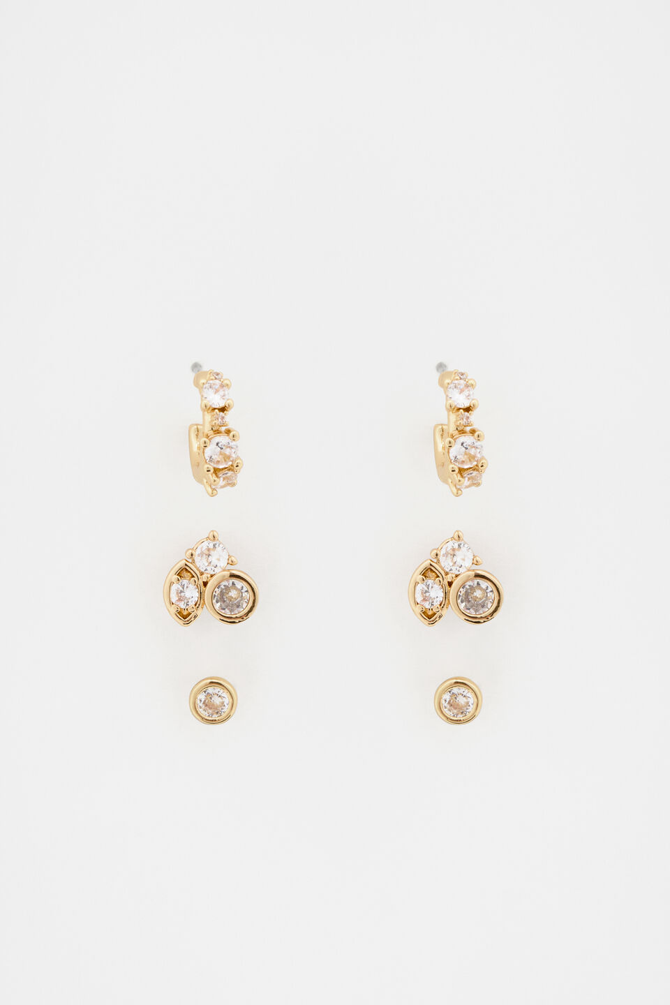 Crystal Detail Ear Pack  Gold