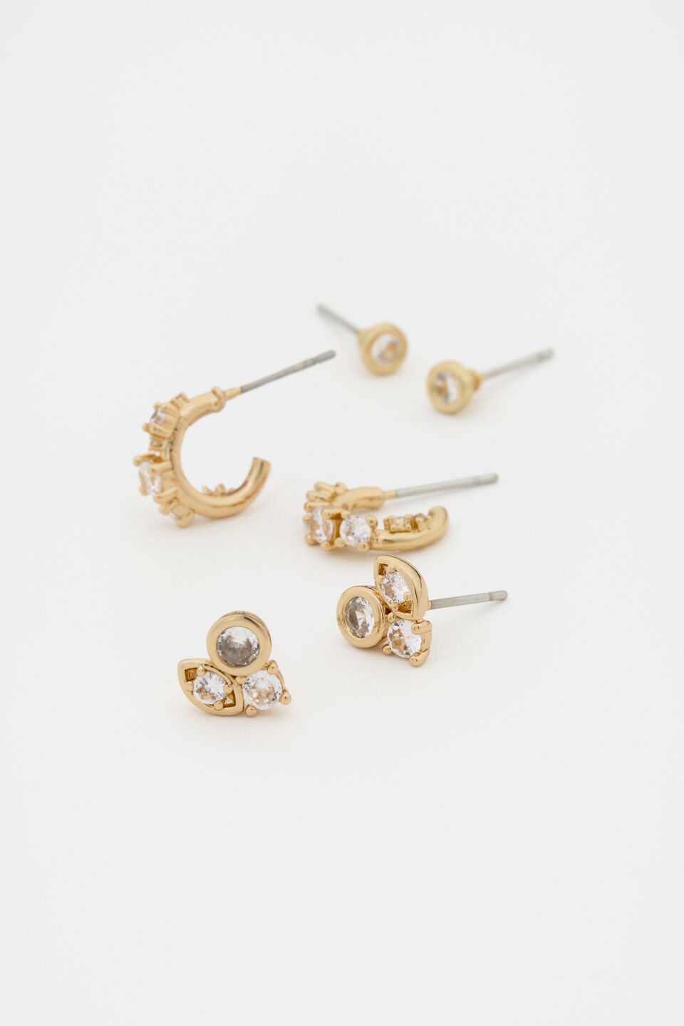 Crystal Detail Ear Pack  Gold