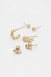 Crystal Detail Ear Pack  Gold  hi-res