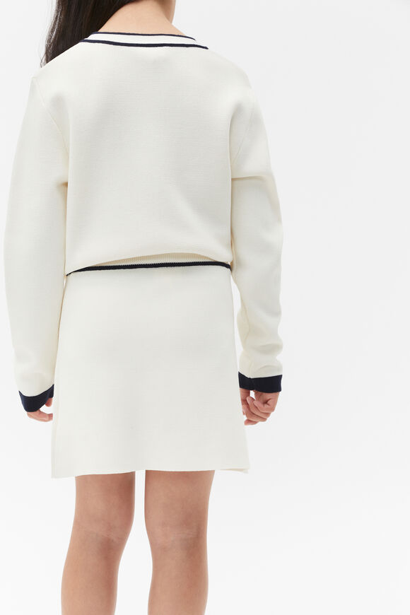 Button Knit Skirt  Milk  hi-res