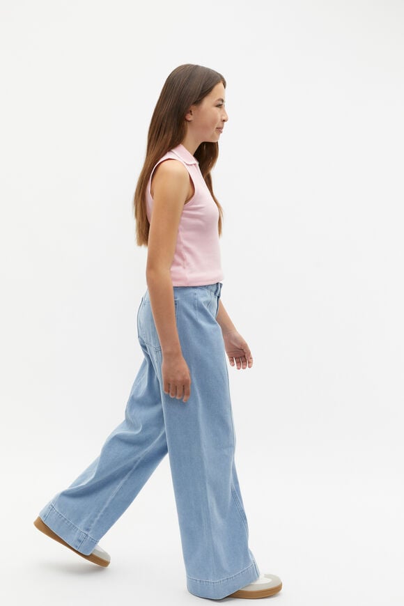 Collar Rib Tank  Bubblegum  hi-res