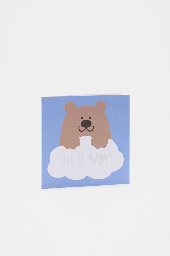 Hello Baby Bear Card  Multi  hi-res
