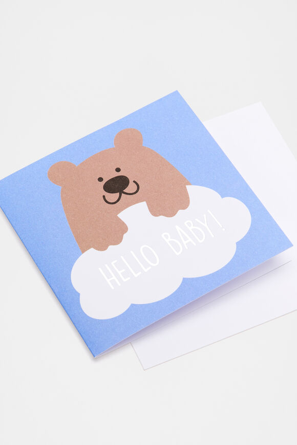 Hello Baby Bear Card  Multi  hi-res