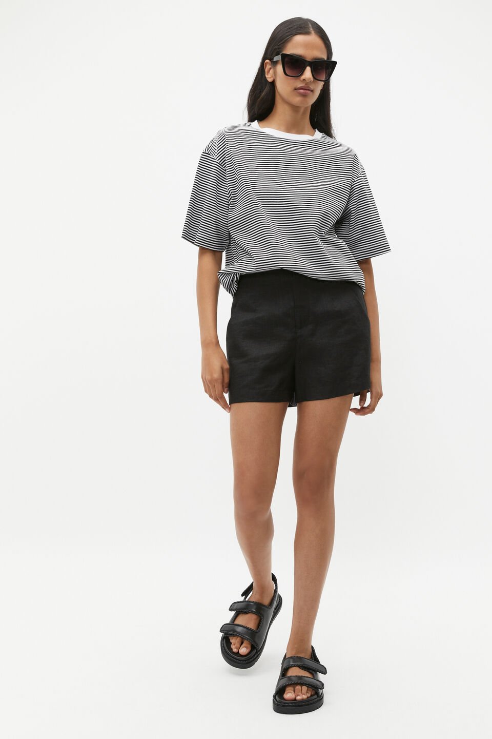 Micro Stripe Tee  Mono Stripe