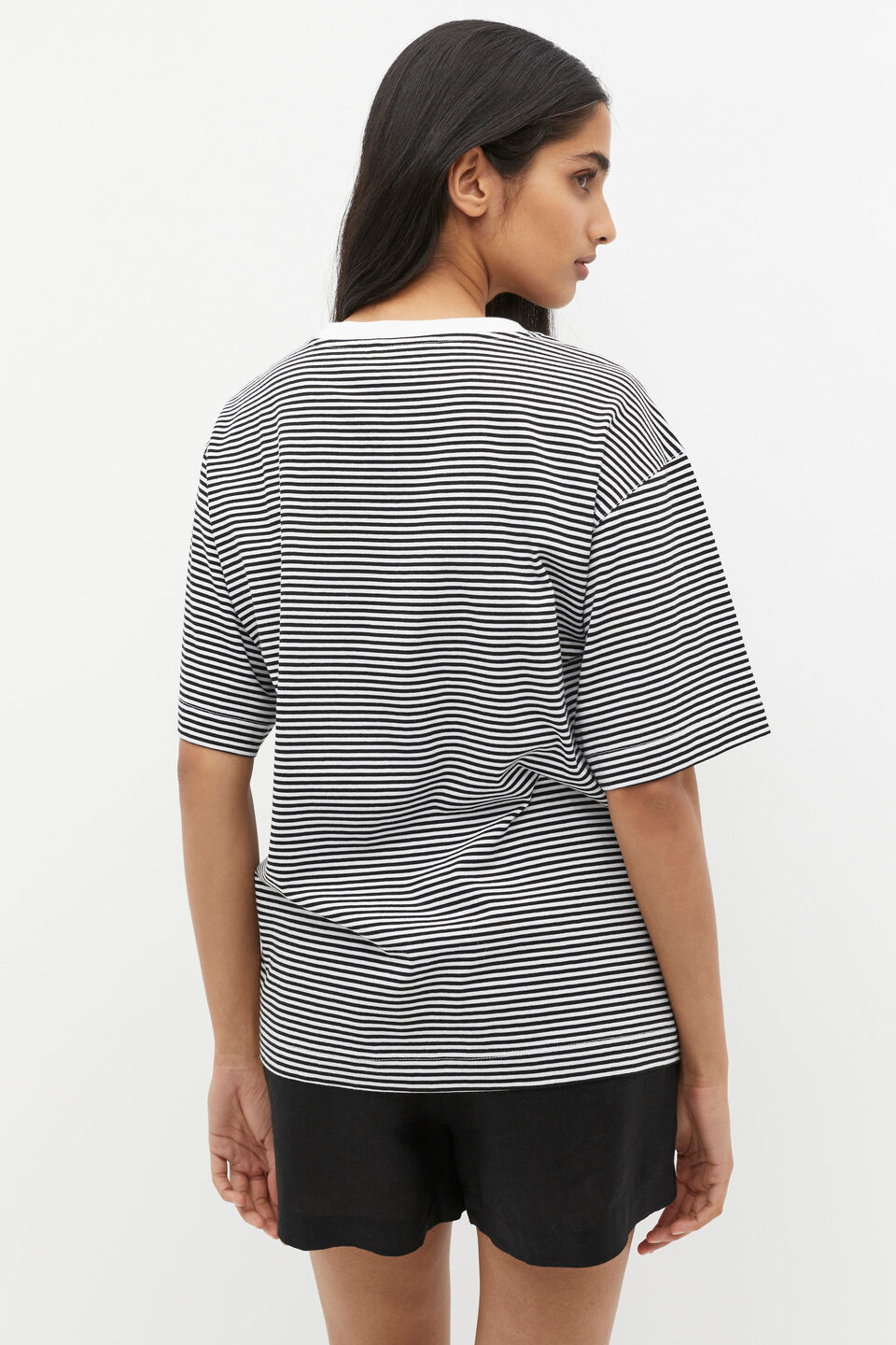 Micro Stripe Tee  Mono Stripe