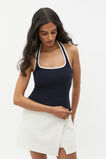 Rib Halter Top  Midnight Sky  hi-res