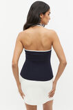 Rib Halter Top  Midnight Sky  hi-res