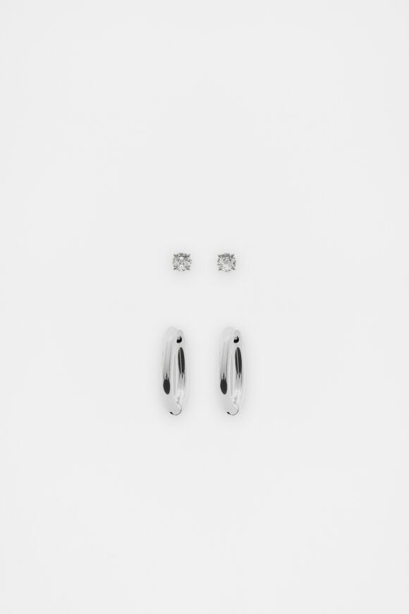 Waterproof Huggie Ear Pack  Silver  hi-res