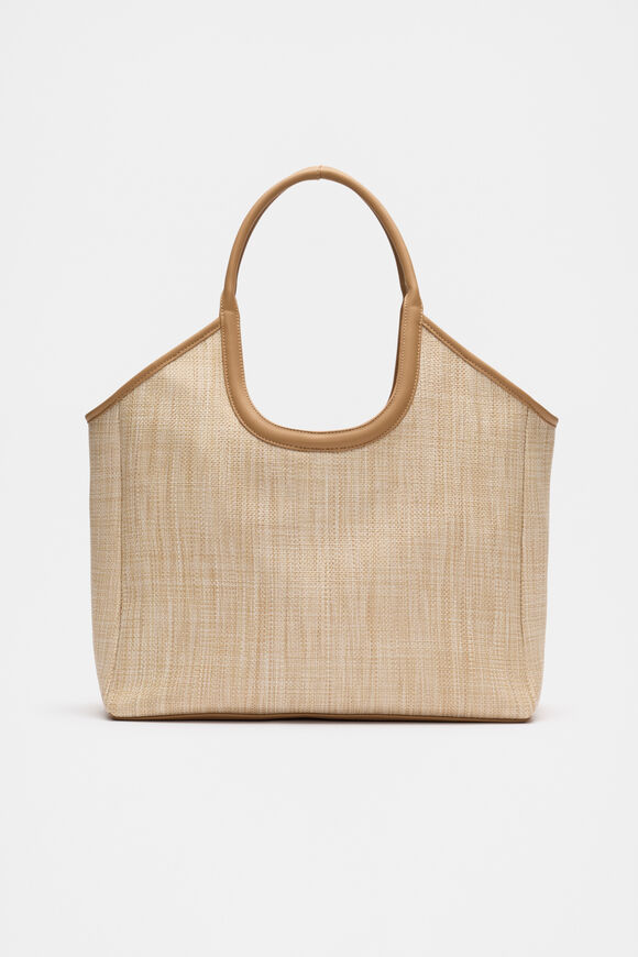 Textured Open Tote  Caramel  hi-res