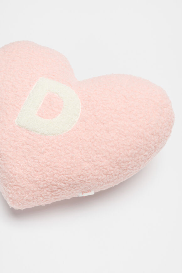 Heart Initial Cushion  D  hi-res