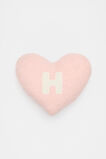 Heart Initial Cushion  H  hi-res