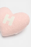 Heart Initial Cushion  H  hi-res
