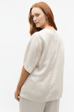 Textured Satin Top  Oat  hi-res