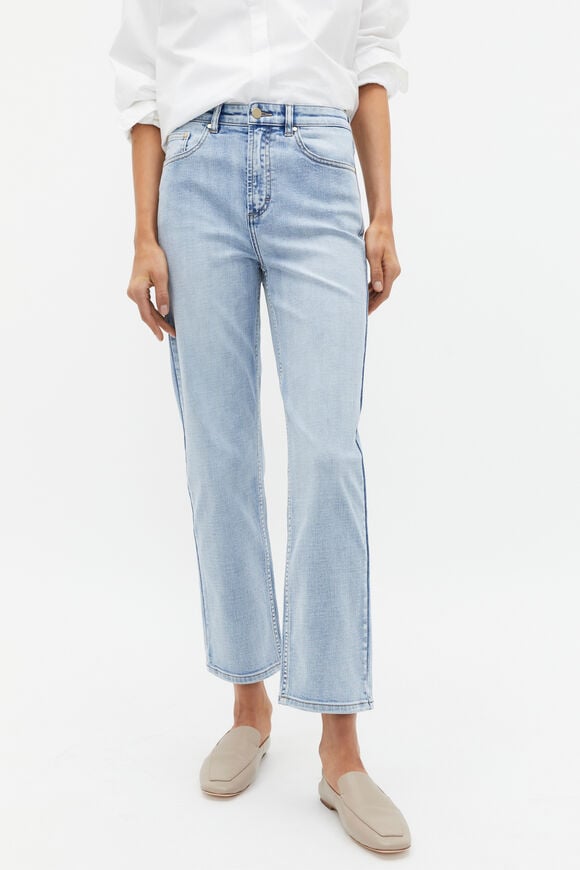 Core Straight Leg Stretch Jean  Mid Blue Wash  hi-res