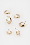 Sculptural Twist Ear Pack  Gold  hi-res