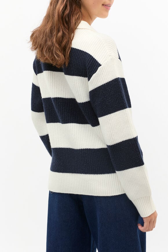 Polo Knit Sweater  New Navy  hi-res