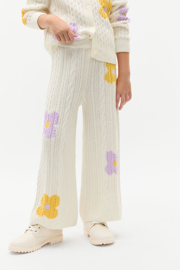 Flower Cable Pant  Classic Cream  hi-res