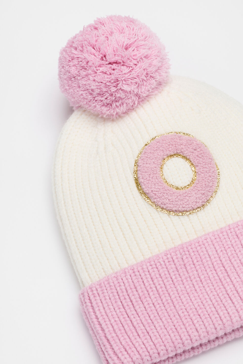 Colourblock Initial Beanie  O