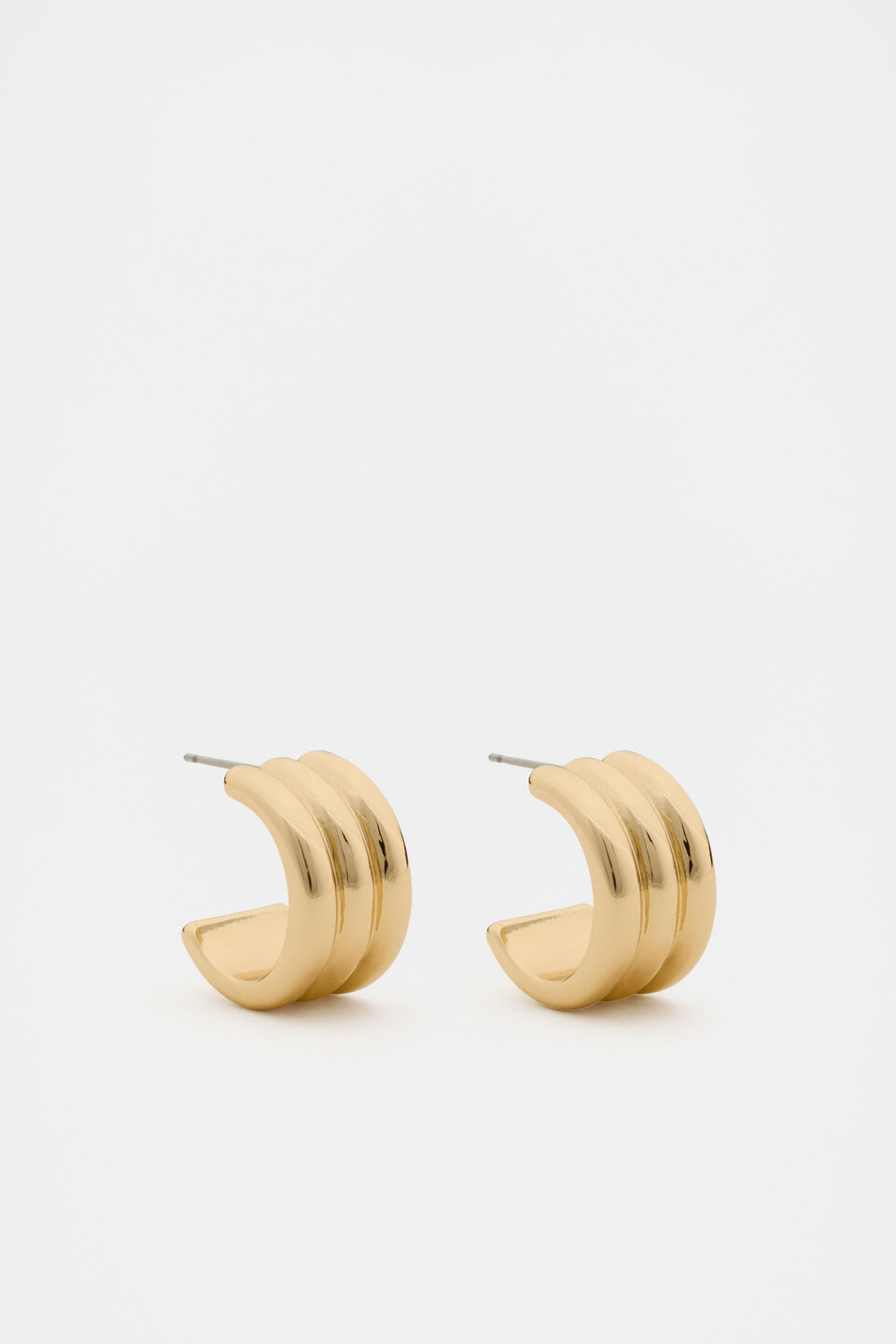 Trio Illusion Hoop  Gold