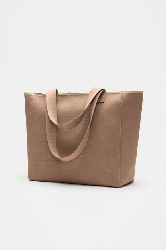 Knit Logo Tote  Amaretto  hi-res