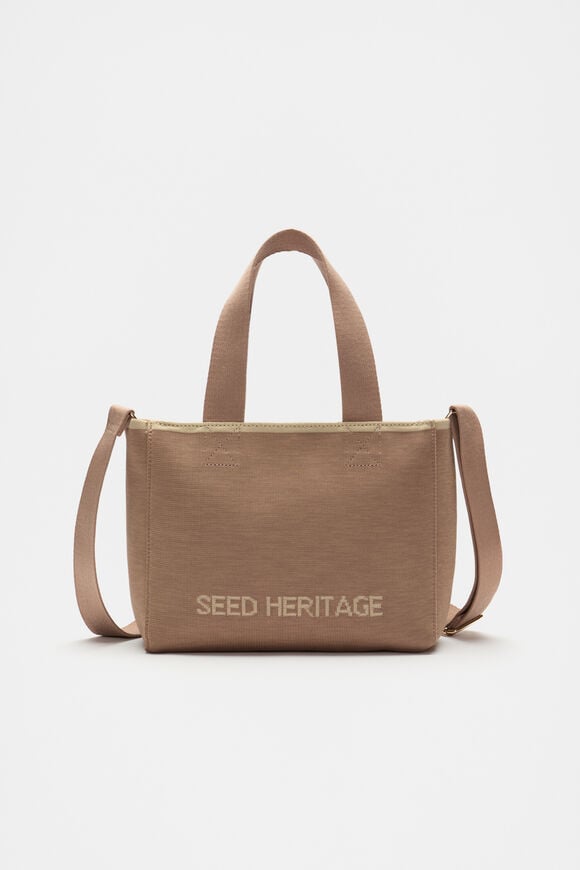 Knit Logo Mini Tote  Amaretto  hi-res