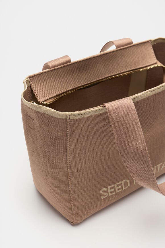 Knit Logo Mini Tote  Amaretto  hi-res