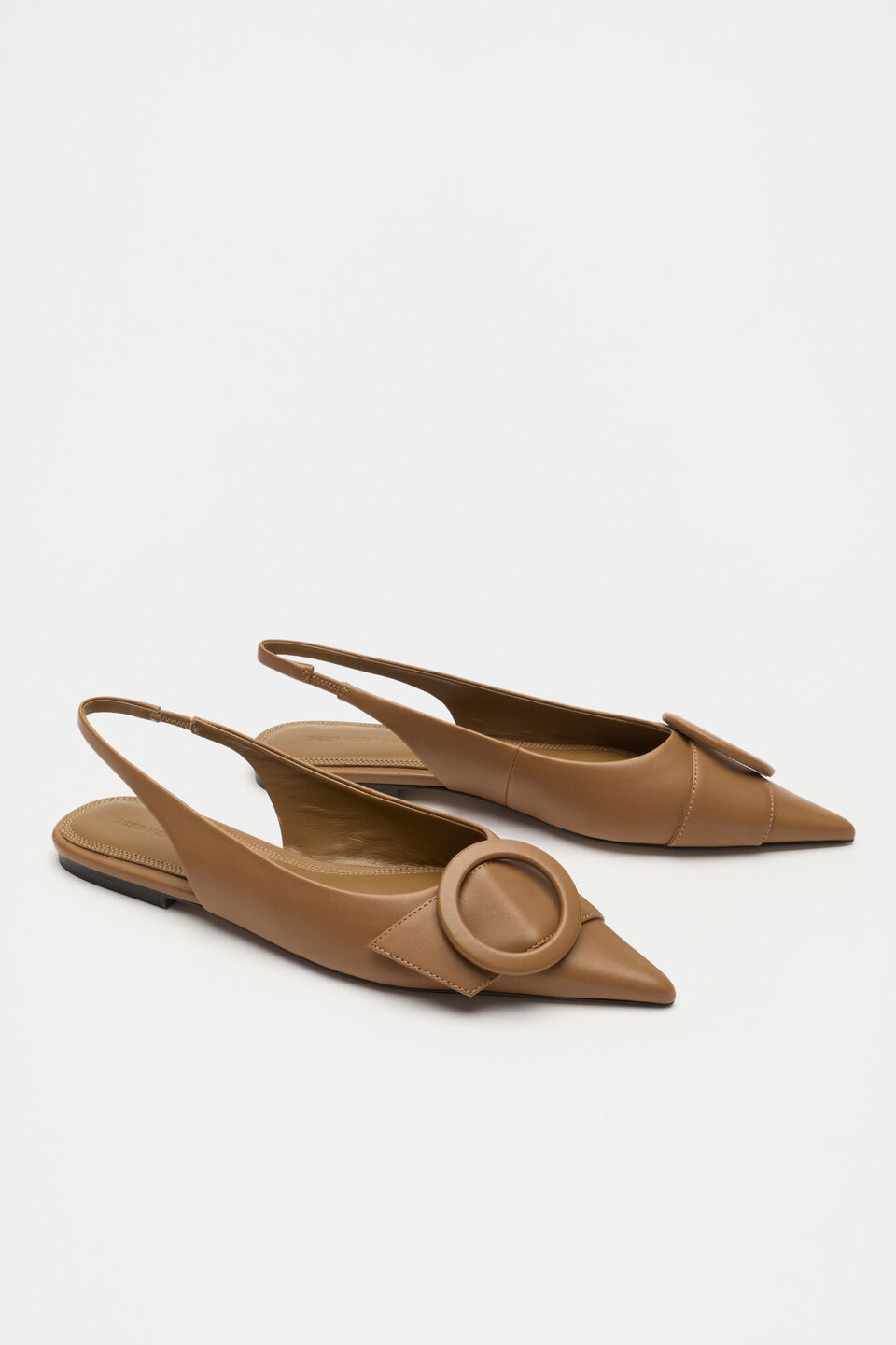 Ren Circle Buckle Slingback  Toffee