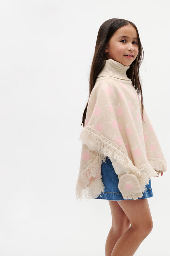 Apple Poncho  Oat Marle  hi-res