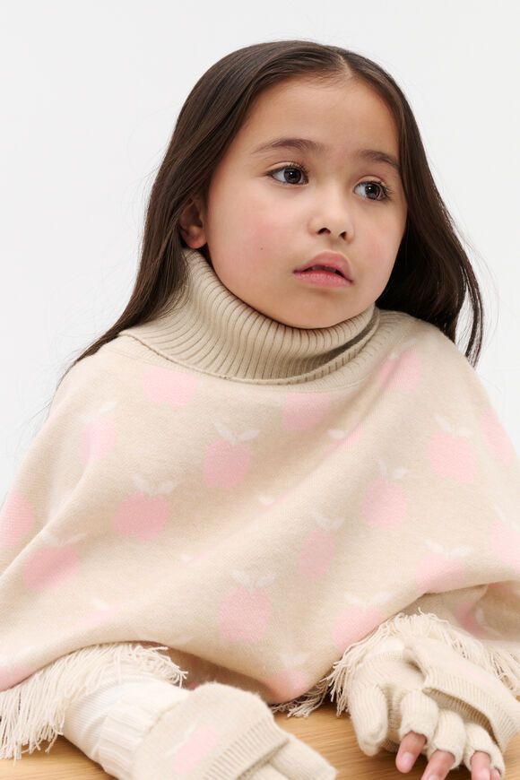 Apple Poncho  Oat Marle  hi-res