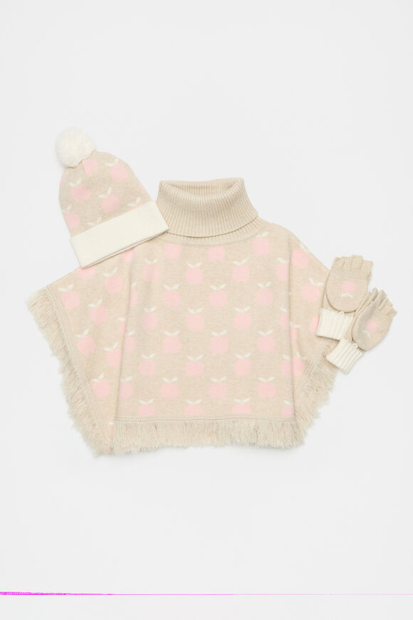 Apple Poncho  Oat Marle  hi-res