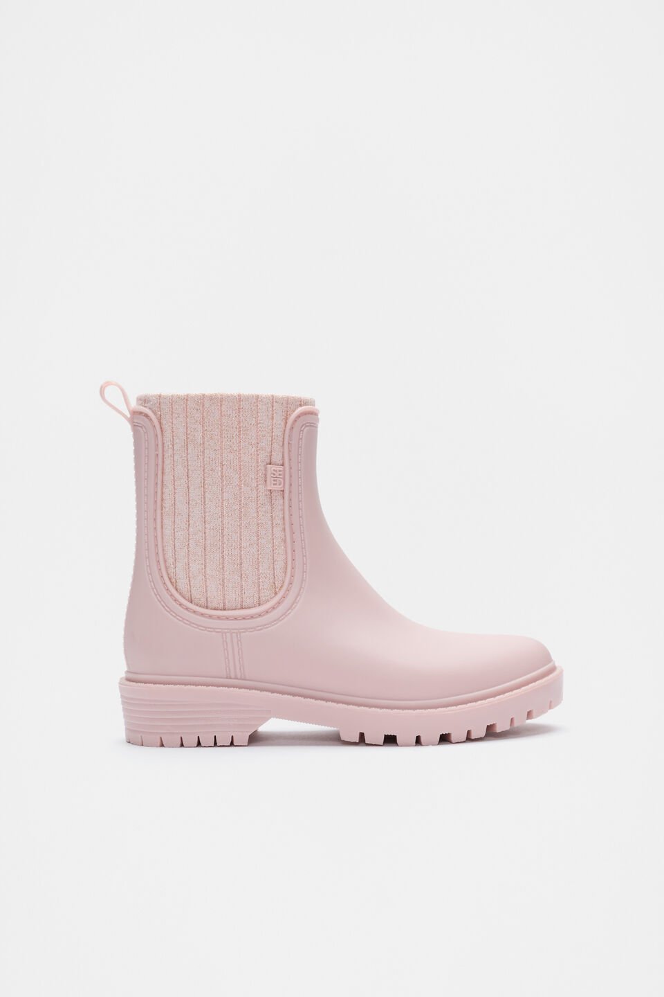 Rib Gusset Gumboot  Rose Petal