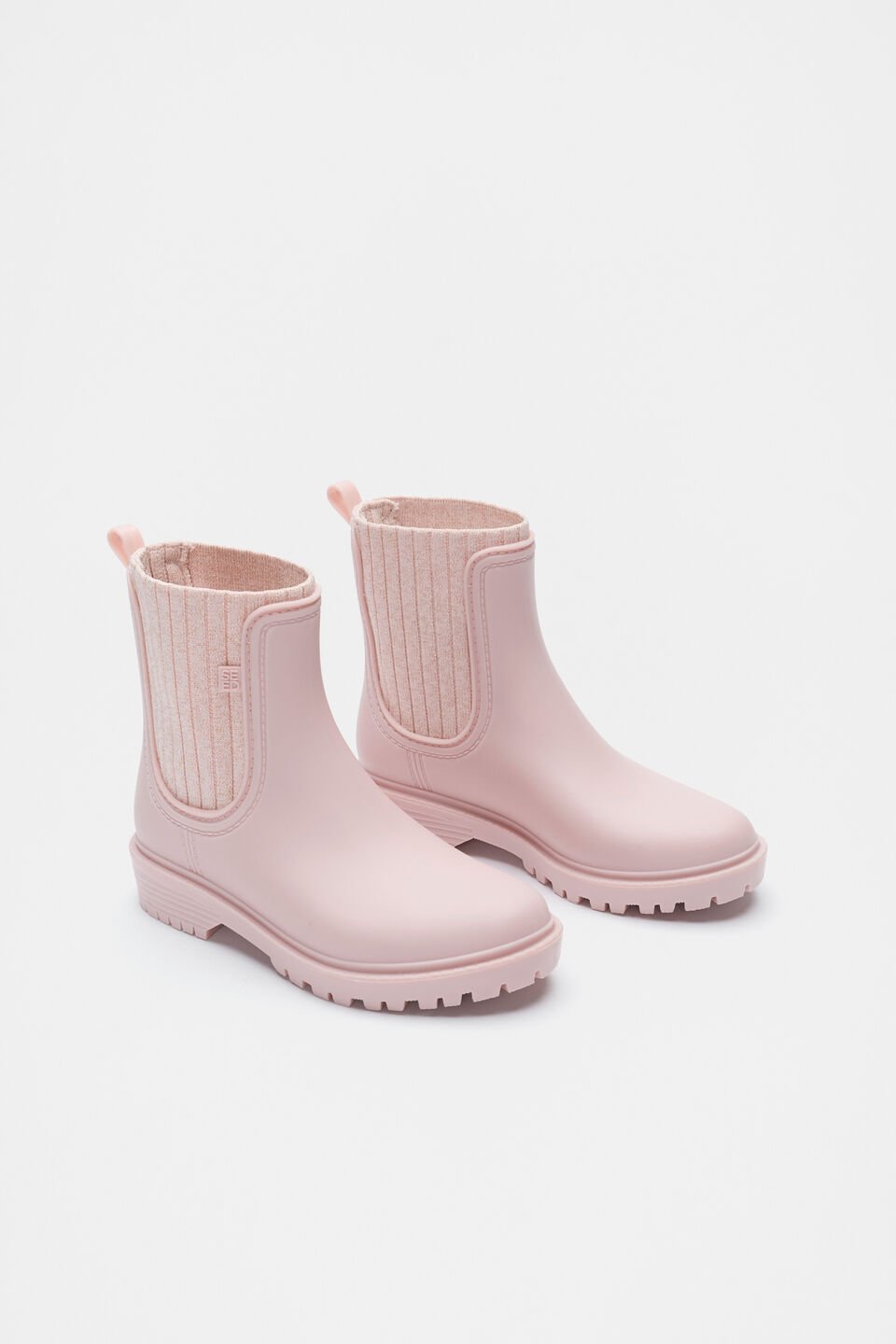 Rib Gusset Gumboot  Rose Petal