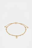 Gold Letter Chains Bracelet  D  hi-res