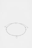 Silver Letter Chains Bracelet  Heart  hi-res