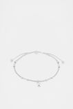 Silver Letter Chains Bracelet  K  hi-res