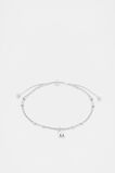 Silver Letter Chains Bracelet  M  hi-res