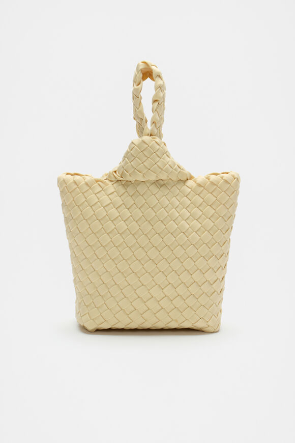 Woven Textured Mini Tote  Marzipan  hi-res