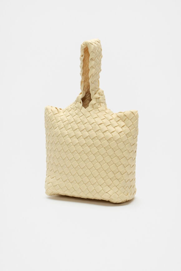 Woven Textured Mini Tote  Marzipan  hi-res