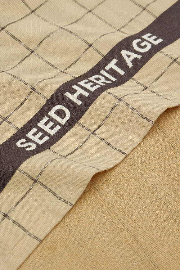 Seed Logo Tea Towel  Marzipan  hi-res