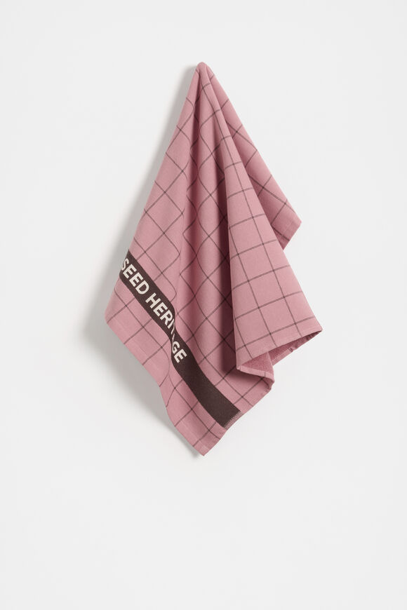 Seed Logo Tea Towel  Mauve  hi-res